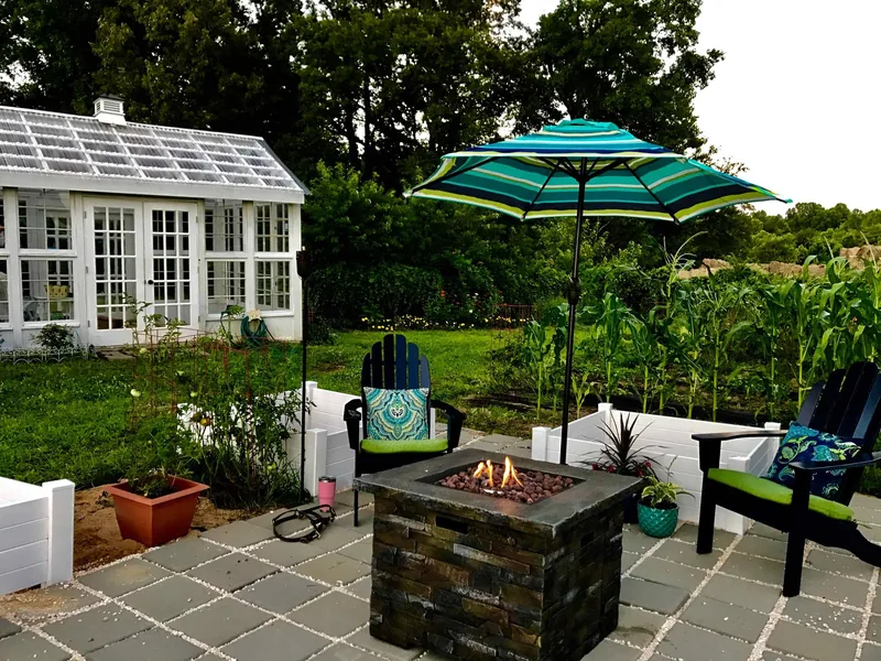 fancy outdoor Gel burning fire pit